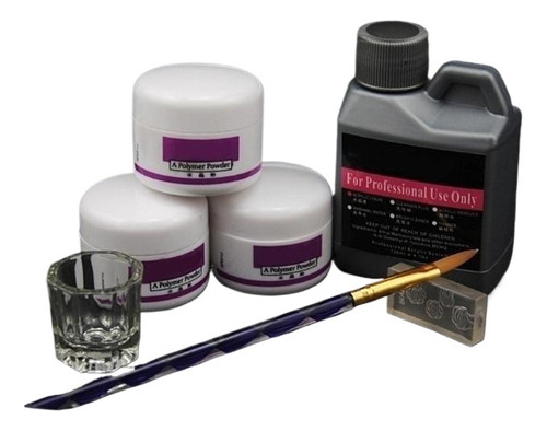 Kit De Uñas De Porcelana De Acrigel, Moldes De Fibra Comple