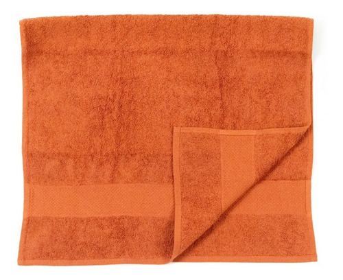 Toalla Medio Baño Imperial, Color Terracota, 100% Algodón