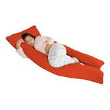 Travesseiro Gigante 190x80cm De Corpo P/gestante Cor Vermelho