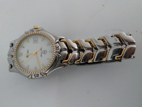 Relógio Suisso Bulova Marine Star Detalhes Dourados