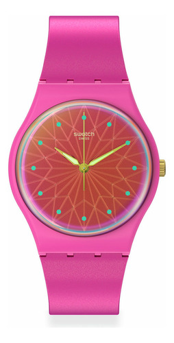 Reloj Swatch Fantastic Fuchsia De Silicona So28p110 Ss