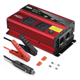 Inversor De Energía Maxpart, 1000w, P/ Coche, 12v Dc A 110v