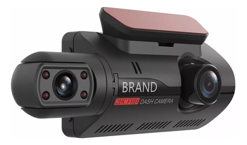 Câmera De Video Veicular 2 Lentes Carro 1080p Dvr Microfone
