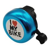 Campanilla Timbre Bicicleta Azul/ Negro/ Plateado