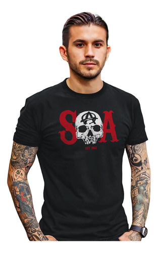 Playera Sons Of Anarchy Charming Ca Logo Redwood Samcro 