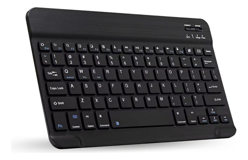 Teclado Bluetooth Para iPad O Para Tablet Samsung Lenovo Xiaomi Y Notebook O Celulares Teclado Recargable Tipo C Color Negro