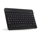 Teclado Bluetooth Para iPad O Para Tablet Samsung Lenovo Xiaomi Y Notebook O Celulares Teclado Recargable Tipo C Color Negro