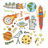 Vinil Decorativo Educativo 10, El Espacio, Planetas, Sticker
