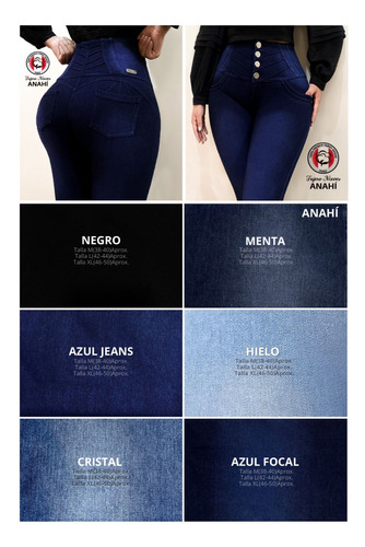 Jeans Fajero Reductor Con 4 Botones Push Up 