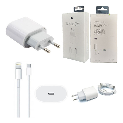 Carregador 20w Usb-c iPhone Completo 1° Linha 