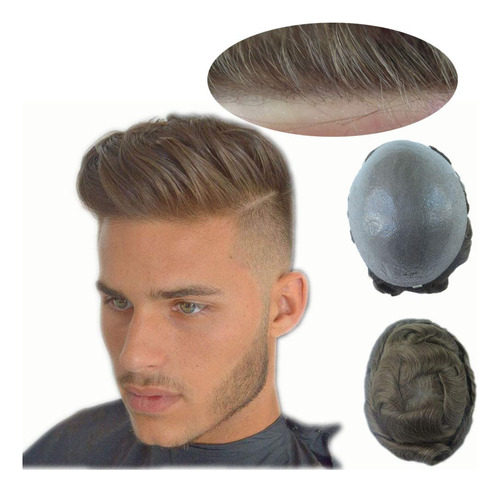 Hair Nature Toupee - Peluca Para Hombre, Sistema De Reemplaz