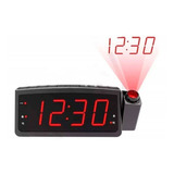 Radio Relógio Despertador Digital Lelong Le-672 Fm Usb E Pro Cor Preto 100v/240v
