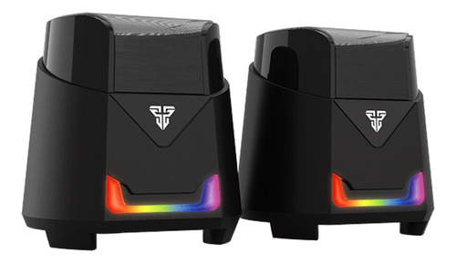 Parlantes Gamer Fantech Gs205 Hellscream Rgb Jack 3.5 Color Negro