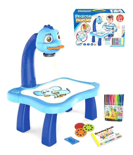 Mesa De Dibujo Didáctica Con Proyector Infantil + Accesorios