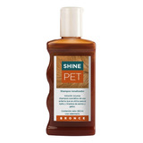 Shampoo Shinepet Bronce Pelo Marrón X 260 Ml Perros Gatos