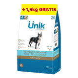 Unik Perro Adulto Small Razas Pequeñas 9 Kg  7.5+1.5regalo  