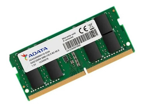 Memoria Ram Adata Ad4s26668g19-sgn So-dimm 8gb 2666 Mhz Ddr4