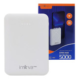 Power Bank Mini Carregador Portátil 5000mah Universal Inova Cor Branco