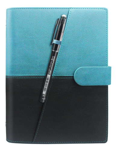 Notebook Encuadernado Con Almacenamiento En Para Azul Negro