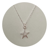 Cadena Con Estrella De Mar En Plata 925