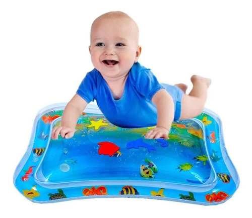 Alfombra  Bebe Sensorial Agua Inflable Cojin Sensorial