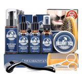 Kit De Barba, Kit De Cuidado De Barba Para Hombres Con Aceit