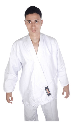 Kimono Karate Adulto Reforçado Branco 1 Fit