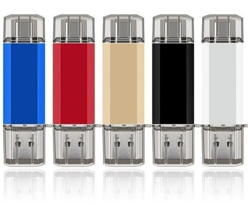 Pen Drive 16gb Automotivo + Celular 2 Em 1 Type-c + Micro-b