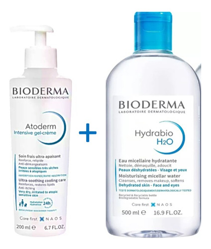 Bioderma Pack:atoderm Intensivecrema200ml/hydrabio H2o 500ml