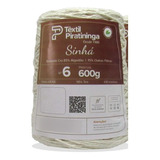 Barbante T Piratininga 600g Nº 6 Tricô Crochê Tapete - Cru 1