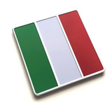 Bandeira Italia Em Aluminio Adesivo - Aplicação Automotiva