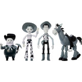 Disney Toy Story Set 4 Figuras Woody Blanco Y Negro 2023
