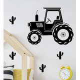 Vinilos Decorativos Infantiles Tractor Granja Nenes Cactus  