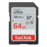 Memoria Ultra Sd 64gb 120mb/s Sandisk Sdsdun4-64g-gn6in