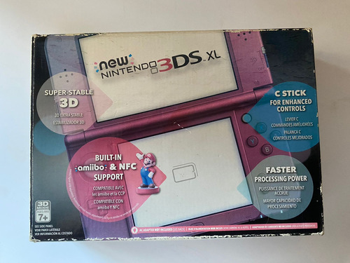 Nintendo New 3ds Xl Standard Color Rojo Metálico