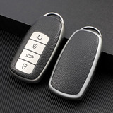 Cuero Tpu 4 Botones Car Remote Key Case Protect Cover Llaver