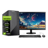 Computador Completo Fácil Intel Core I5 10400f 4gb Hd 1tb