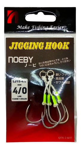 Anzuelos Jigging Assist Hook Noeby
