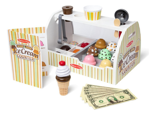 Melissa & Doug  Juego Mostrador De Helado