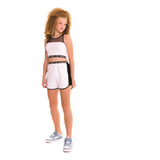 Conjunto Feminino Regata Com Short Moletom 2414 Lanfel