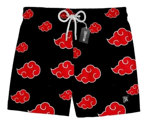 Short Praia Akatsuki Anime Bermuda Masculina