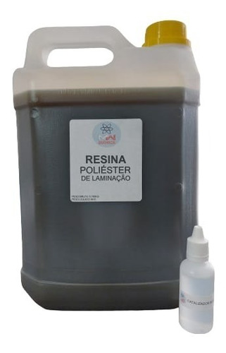 Resina Poliester Laminação 5kg C/ Catalizador Butanox 50ml