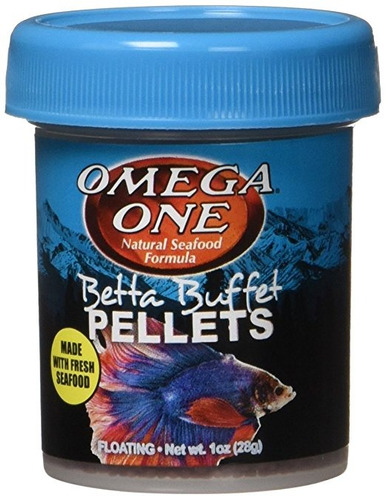 Omega Uno Betta Betta Pellets Buffet Alimentos - 1 Oz