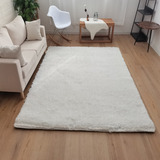 Alfombra Peluda Shaggy Crema 150x200 Clems