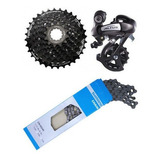 Cambio Shimano Altus M310 Catraca 8 Vel K7 12/32d. Corrente