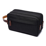 Necessaire Masculina Bolsa Organizadora Viagem Estojo Grande Cor Preto