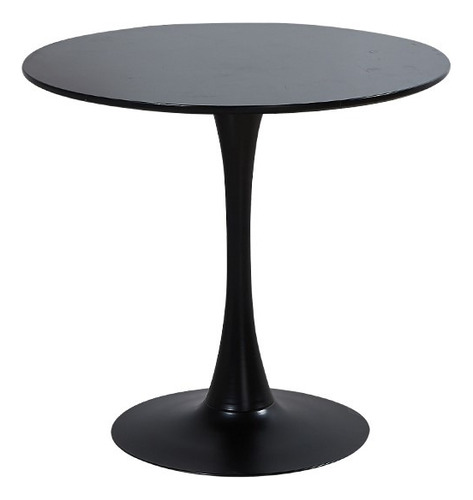 Mesa Cocina Comedor Moderna Tulip Negra 70cm