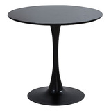 Mesa Cocina Comedor Moderna Tulip Negra 70cm