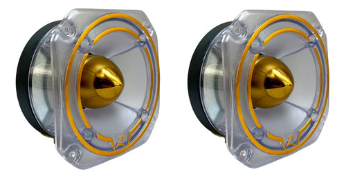 Kit 2 Super Tweeter Zetta Audio Z1 Stz260 Acrílico/dourado 