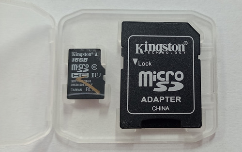 Memoria Kingston 16gb Sdcs 10. Con Adaptador 